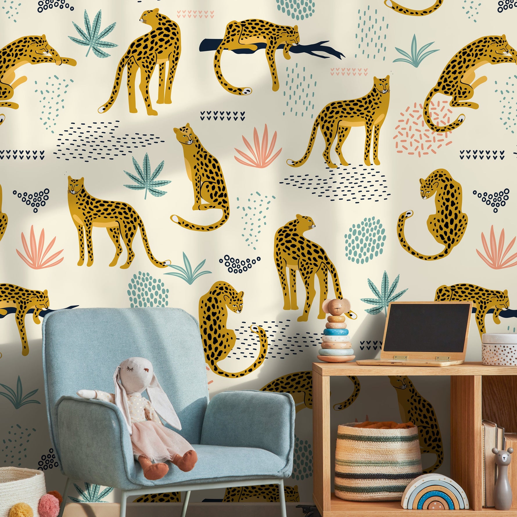 Wallpaper Peel and Stick Wallpaper Removable Wallpaper Home Decor Wall Art Wall Decor Room Decor / Tropical Animal Wallpaper - C350