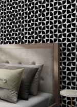 Geometric Abstract Crescent Wallpaper - B795