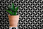 Geometric Abstract Crescent Wallpaper - B795