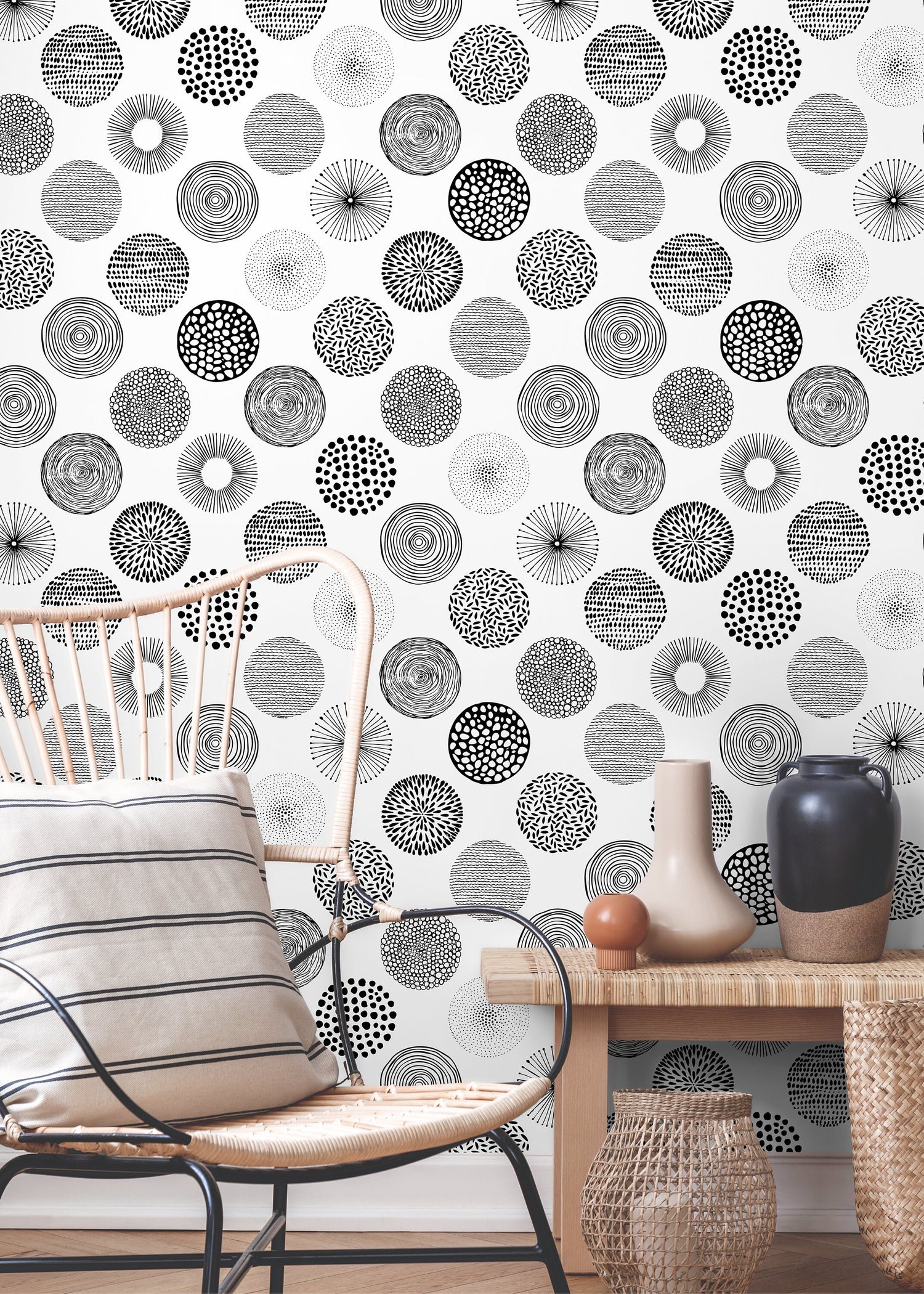 Circular Elegance Wallpaper - B897