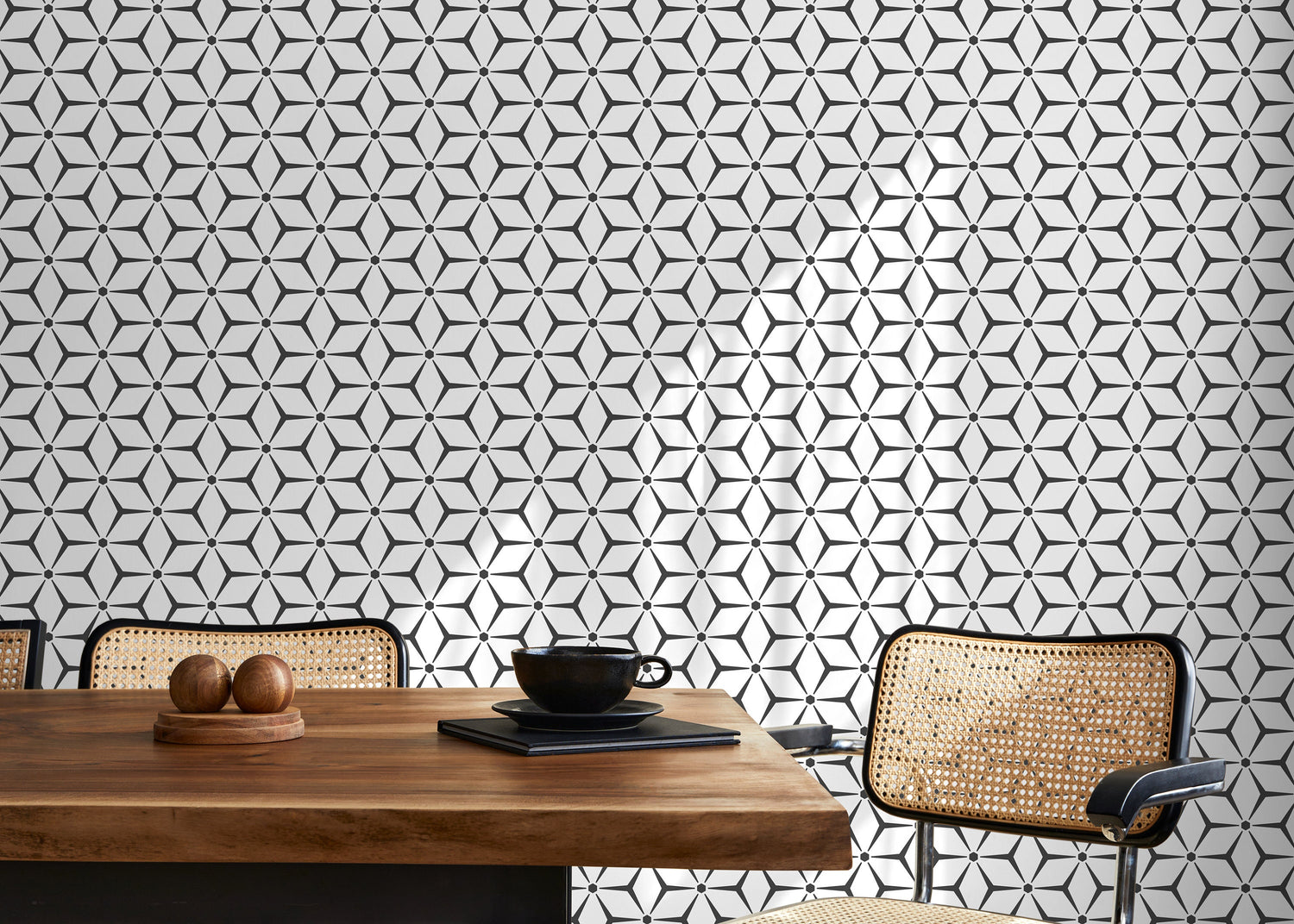 Wallpaper Peel and Stick Wallpaper Removable Wallpaper Home Decor Wall Art Wall Decor Room Decor / Geometric Tile Wallpaper - B791