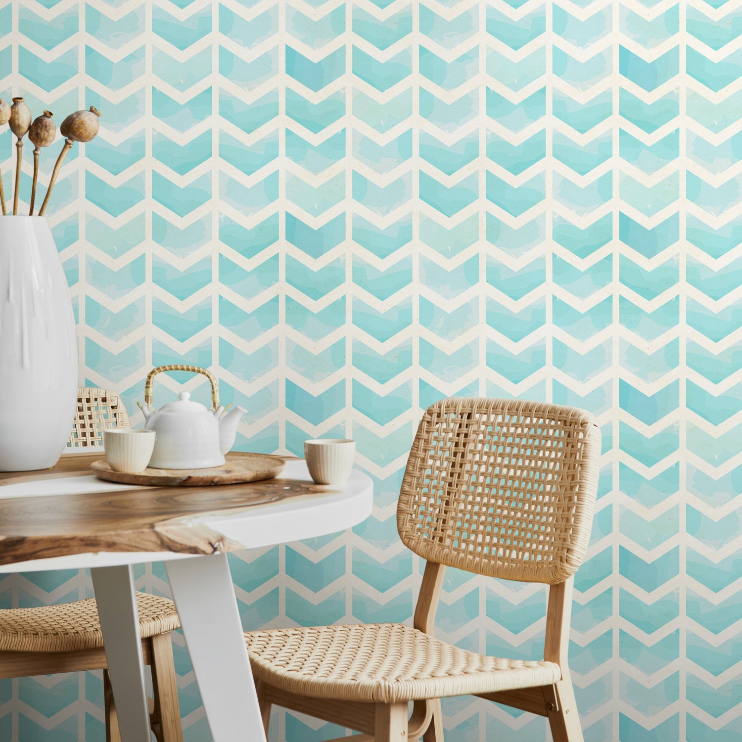 Herringbone Wallpaper, Removable Wallpaper, Nursery Decor, Peel and Stick Wallpaper, Removable, Wall Paper Removable, Wallpaper - A297