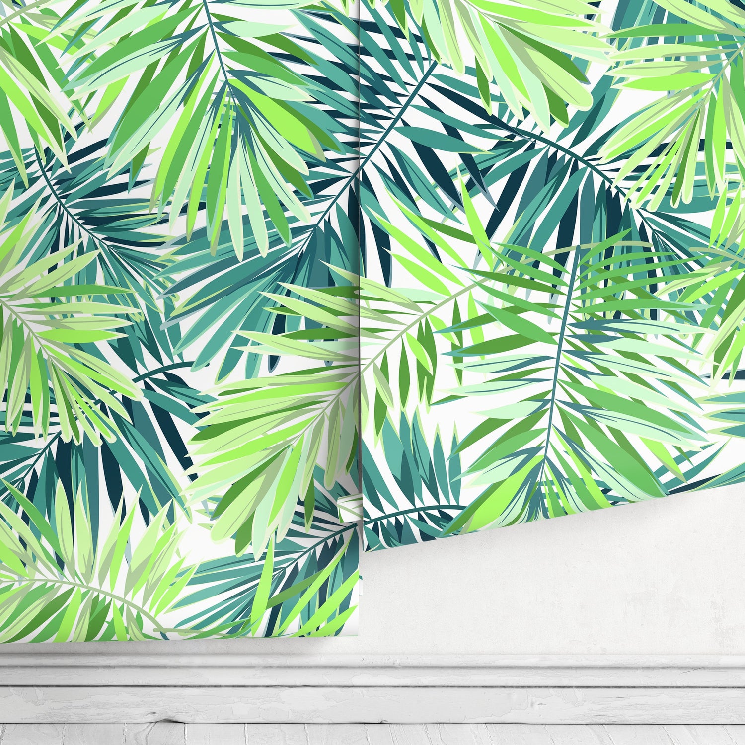 Removable Wallpaper Peel and Stick Wallpaper Wall Paper Wall Mural - Monstera Leaf Wallpaper - A011