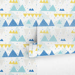 Removable Wallpaper Peel and Stick Wallpaper Wall Paper Wall Mural - Mountains Wallpaper Nursery Wallpaper - A442