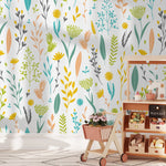 Removable Wallpaper Peel and Stick Wallpaper Wall Paper Wall Mural - Vintage Floral Wallpaper - A881