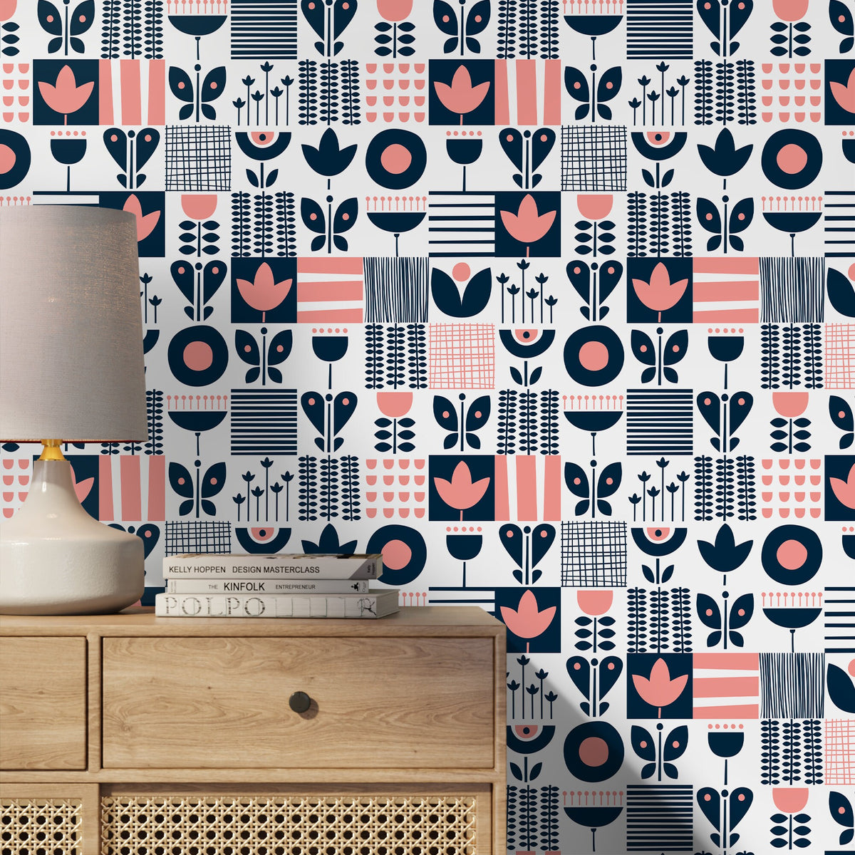 Removable Wallpaper Scandinavian Wallpaper Temporary Wallpaper Vintage Wallpaper Peel and Stick Wallpaper Wall Paper - A684