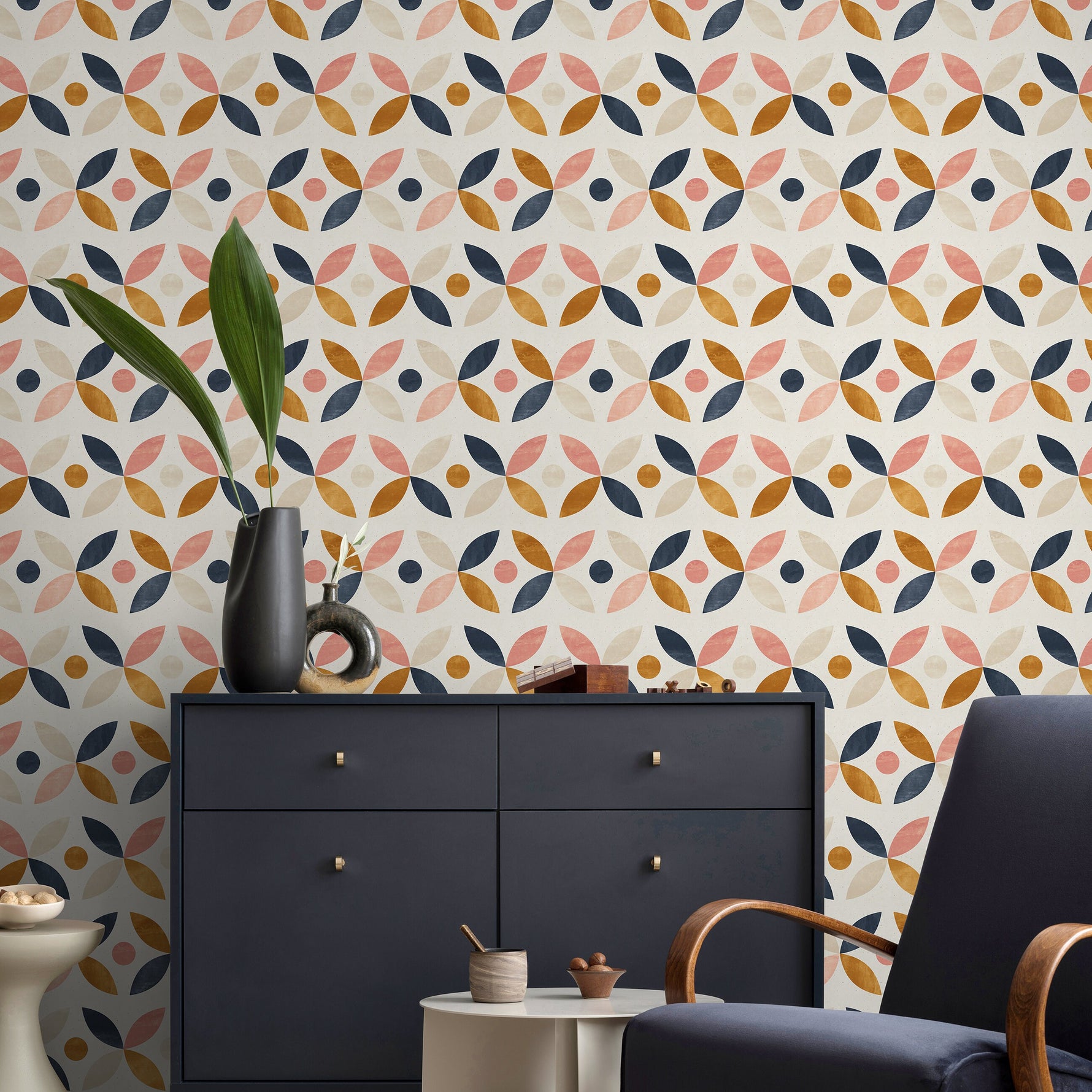 Removable Wallpaper Scandinavian Wallpaper Temporary Wallpaper Vintage Wallpaper Peel and Stick Wallpaper Wall Paper - A733