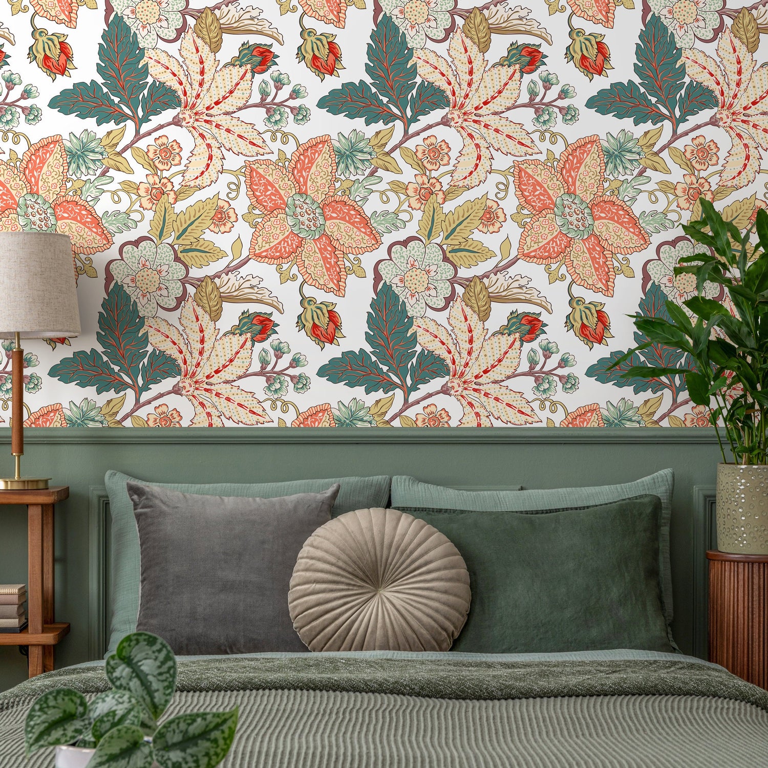 Removable Wallpaper Scandinavian Wallpaper Temporary Wallpaper Vintage Wallpaper Peel and Stick Wallpaper Wall Paper Boho - A621