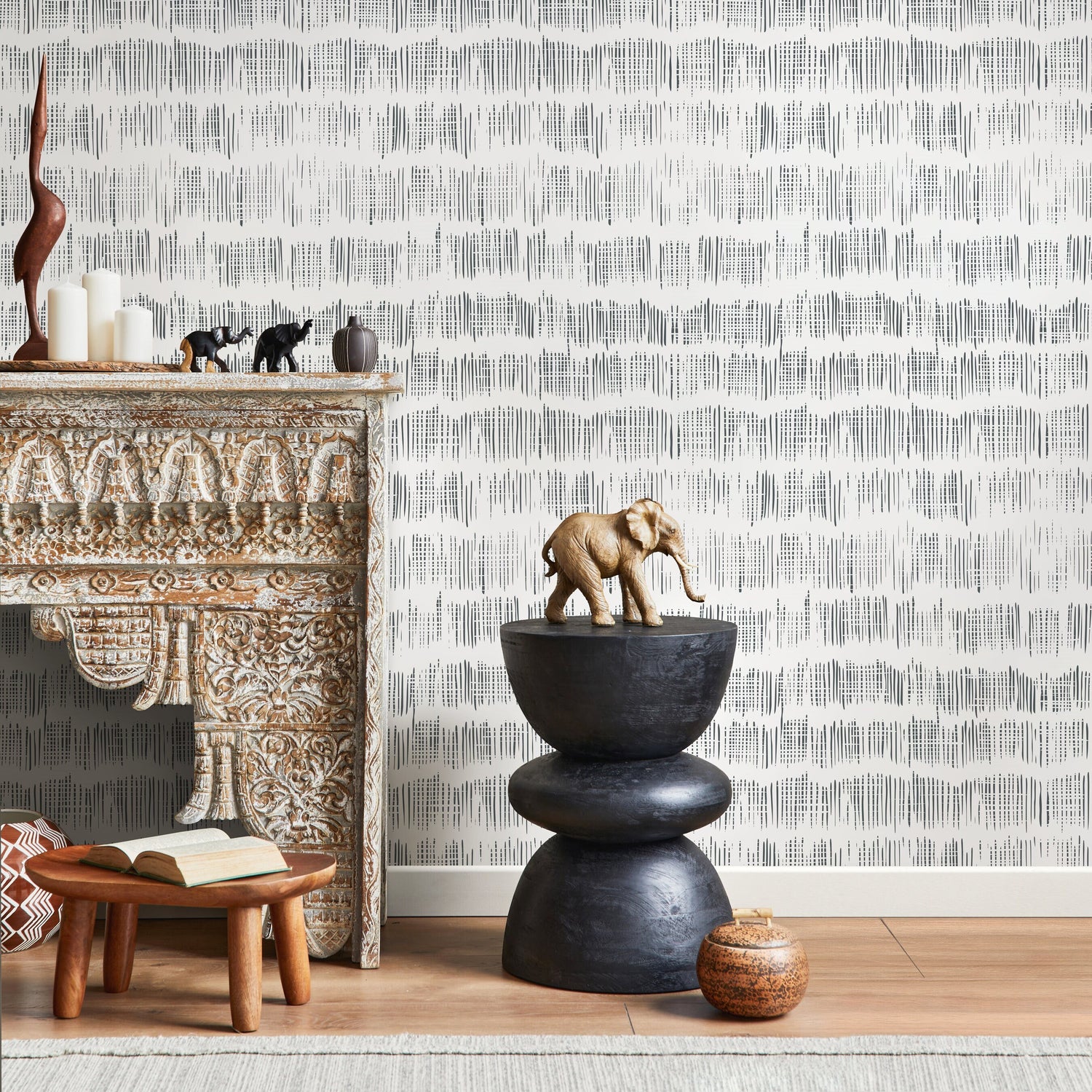 Removable Wallpaper Scandinavian Wallpaper Temporary Wallpaper Vintage Wallpaper Peel and Stick Wallpaper Wall Paper - A636