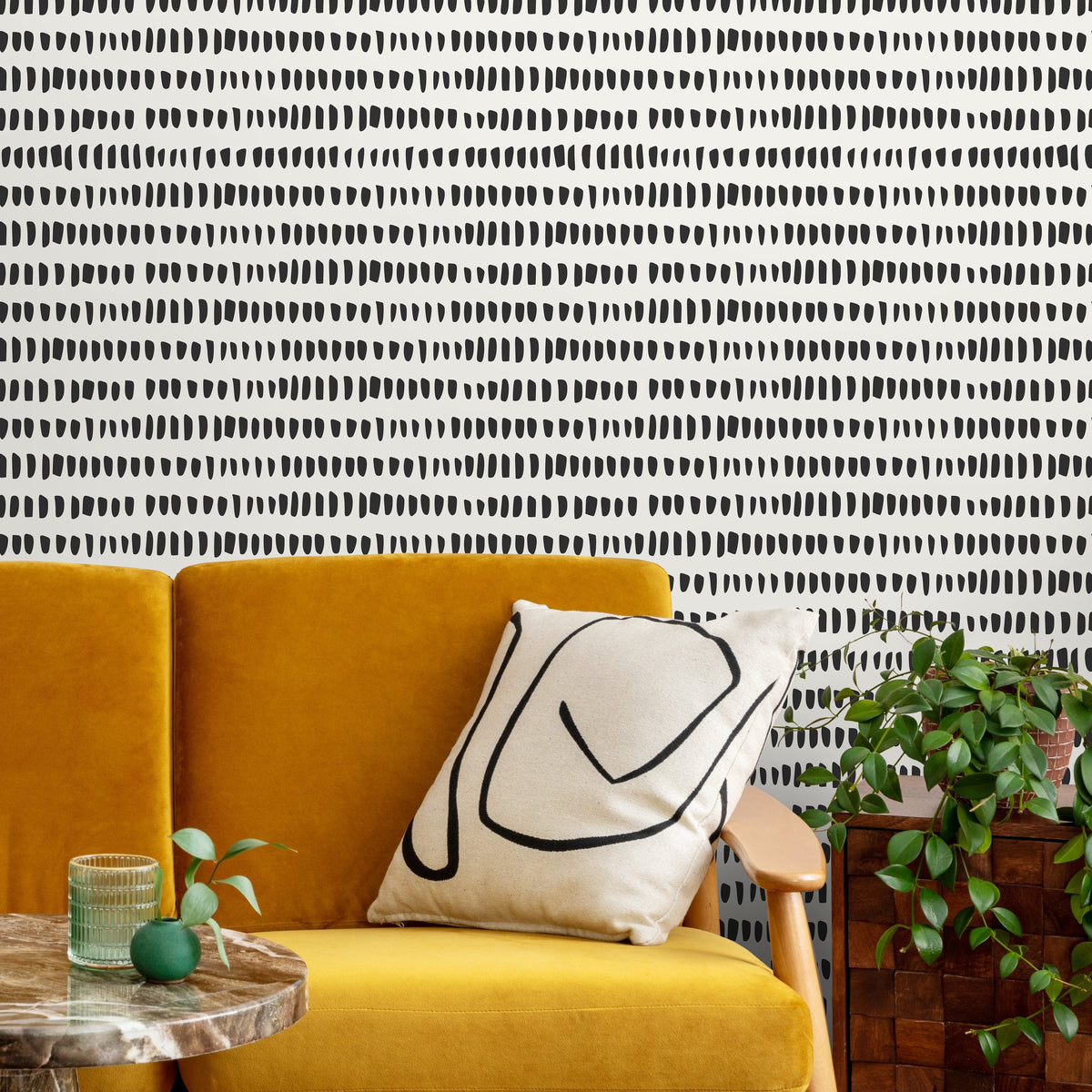 Removable Wallpaper Scandinavian Wallpaper Temporary Wallpaper Vintage Wallpaper Peel and Stick Wallpaper Wall Paper - A645