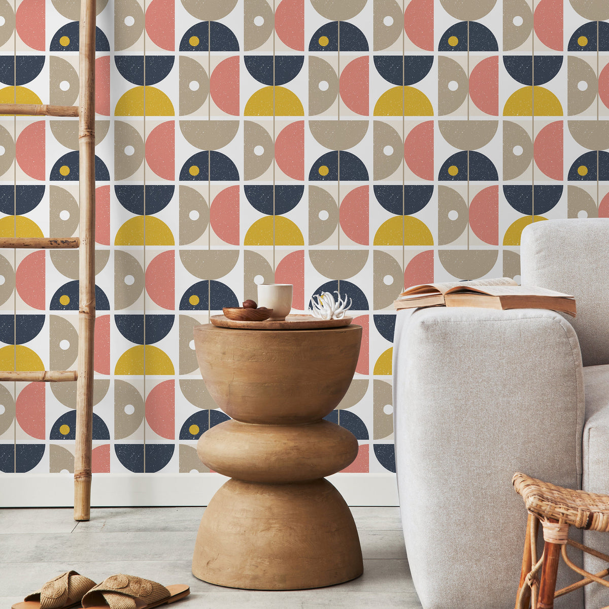 Removable Wallpaper Scandinavian Wallpaper Temporary Wallpaper Vintage Wallpaper Peel and Stick Wallpaper Wall Paper - A666