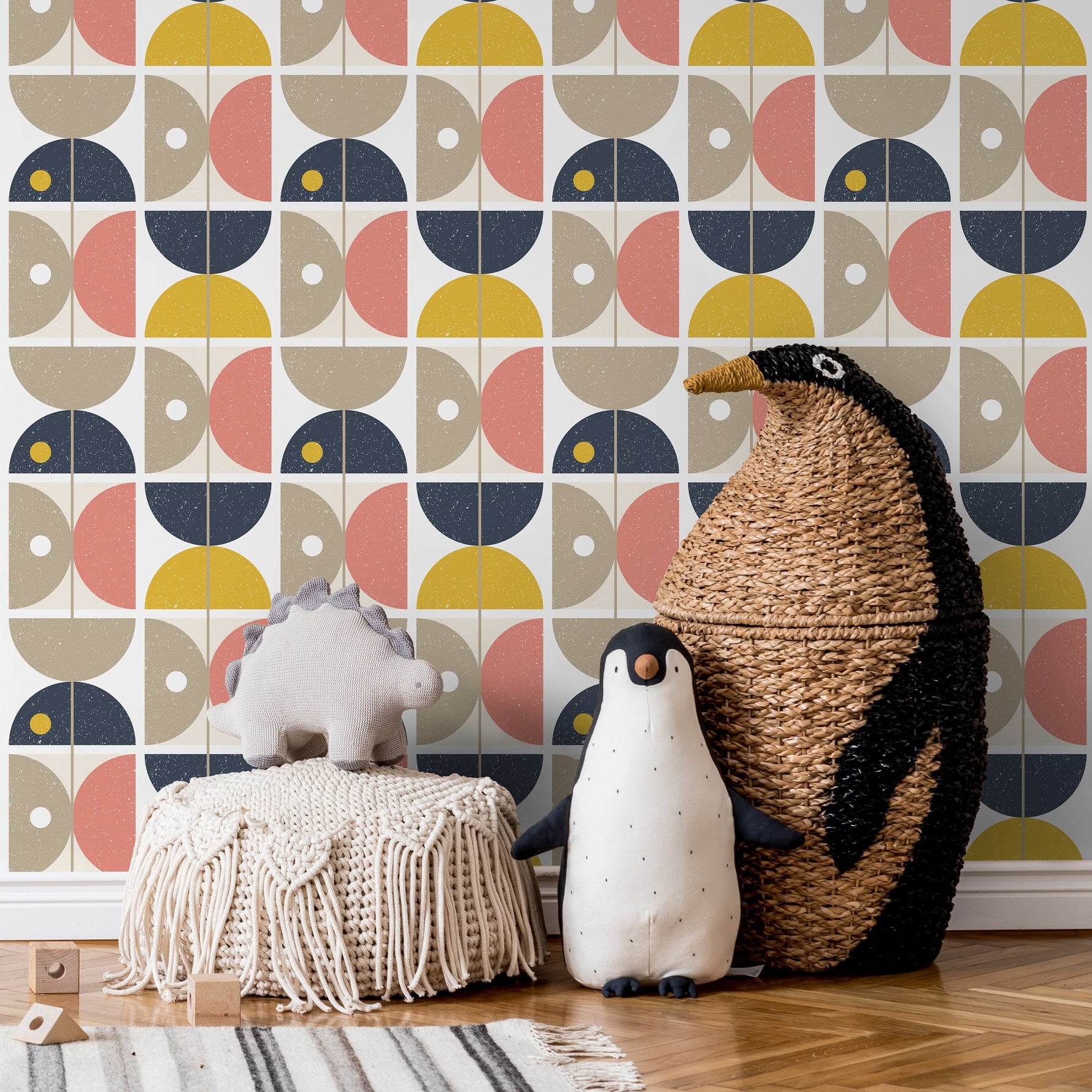 Removable Wallpaper Scandinavian Wallpaper Temporary Wallpaper Vintage Wallpaper Peel and Stick Wallpaper Wall Paper - A666