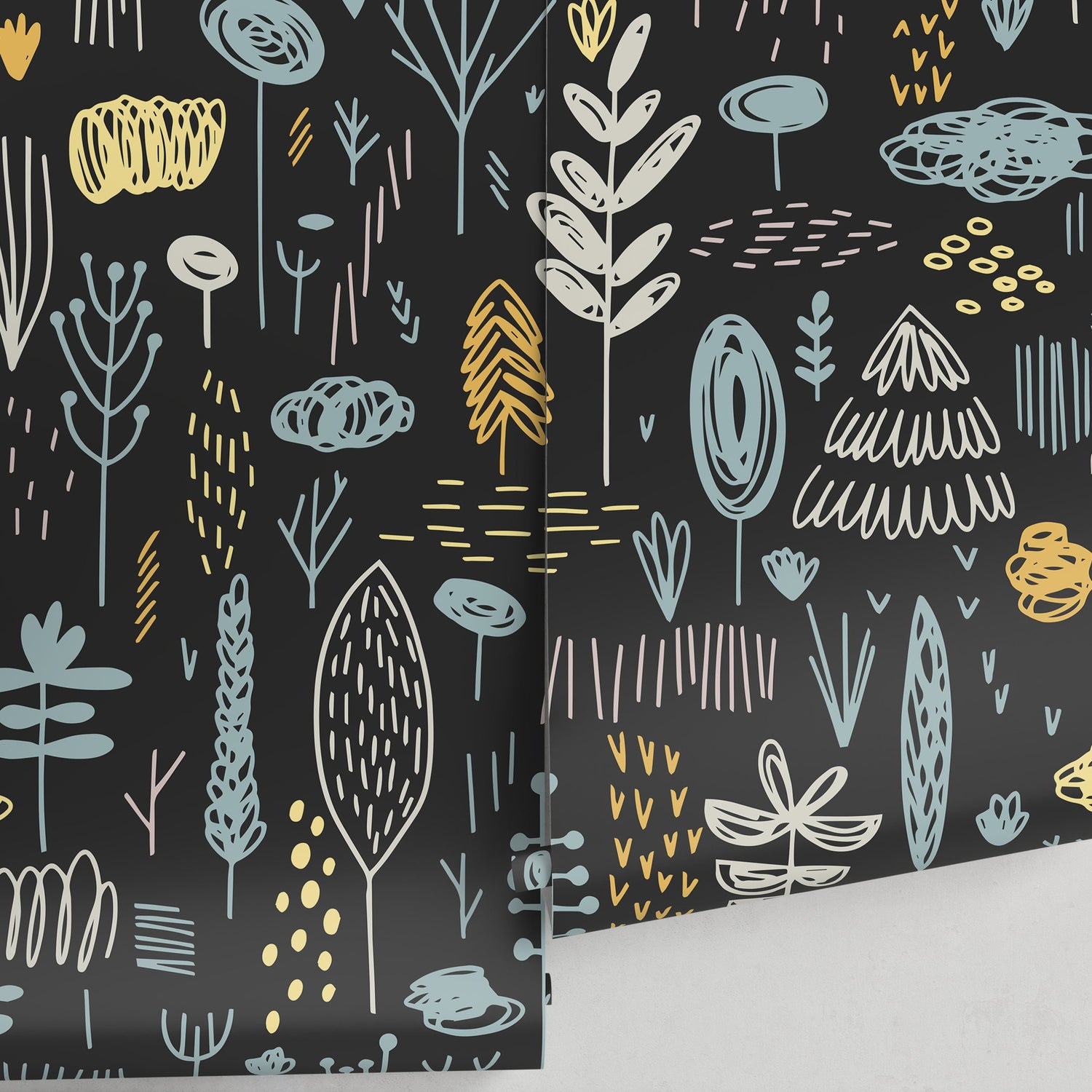 Removable Wallpaper Scandinavian Wallpaper Plants Wallpaper Peel and Stick Wallpaper Wall Paper - A895