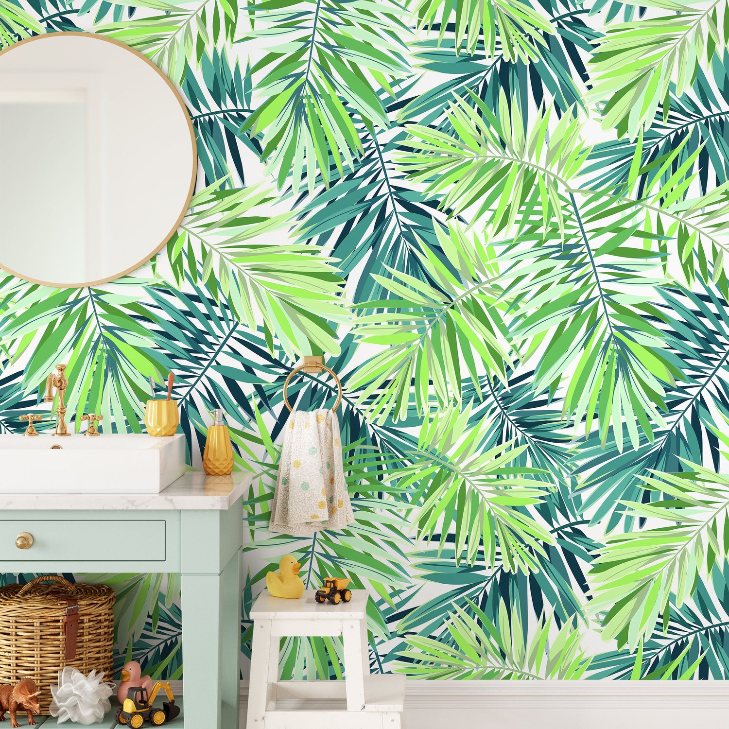 Removable Wallpaper Peel and Stick Wallpaper Wall Paper Wall Mural - Monstera Leaf Wallpaper - A011