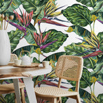 Tropical Leaves Wallpaper Bird of paradise Wallpaper Peel and Stick and Traditional Wallpaper - A433