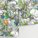 Removable Wallpaper Peel and Stick Wallpaper Wall Paper Wall Mural - Into the Wild Wallpaper Nursery Wallpaper - A525