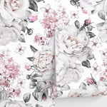 Removable Wallpaper Peel and Stick Wallpaper Wall Paper Wall Mural - Vintage Floral Wallpaper - A547