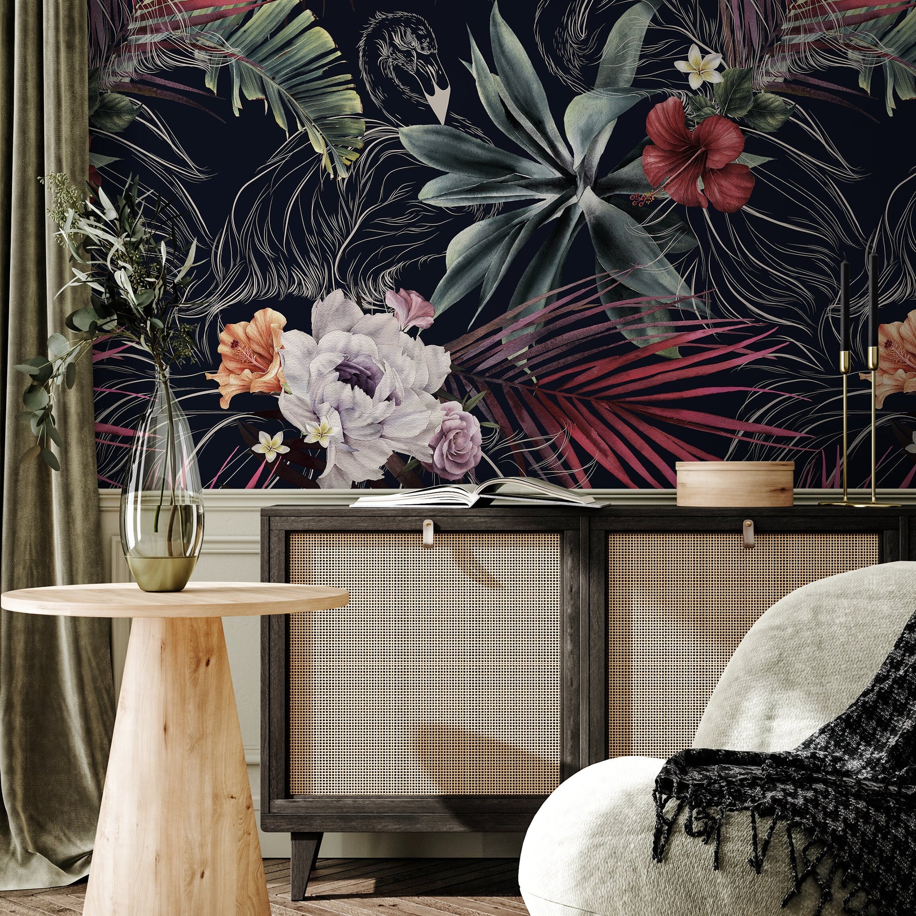 Removable Wallpaper Peel and Stick Wallpaper Wall Paper Wall Mural - Tropical Wallpaper - A839