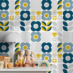 Removable Wallpaper Scandinavian Wallpaper Temporary Wallpaper Vintage Wallpaper Peel and Stick Wallpaper Wall Paper - A685