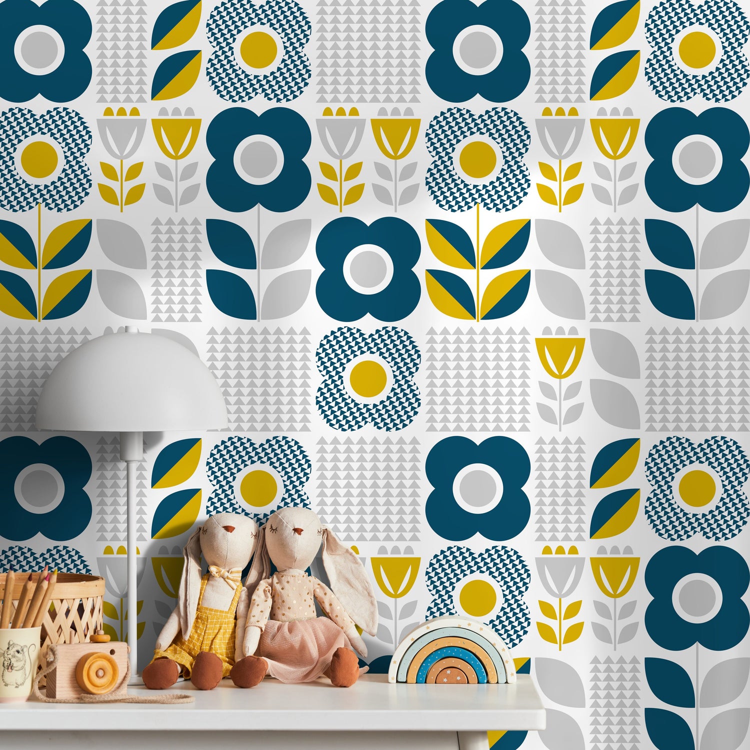 Removable Wallpaper Scandinavian Wallpaper Temporary Wallpaper Vintage Wallpaper Peel and Stick Wallpaper Wall Paper - A685