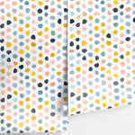 Removable Wallpaper Scandinavian Wallpaper Wallpaper Peel and Stick Wallpaper Wall Paper Colorful Dots - A856