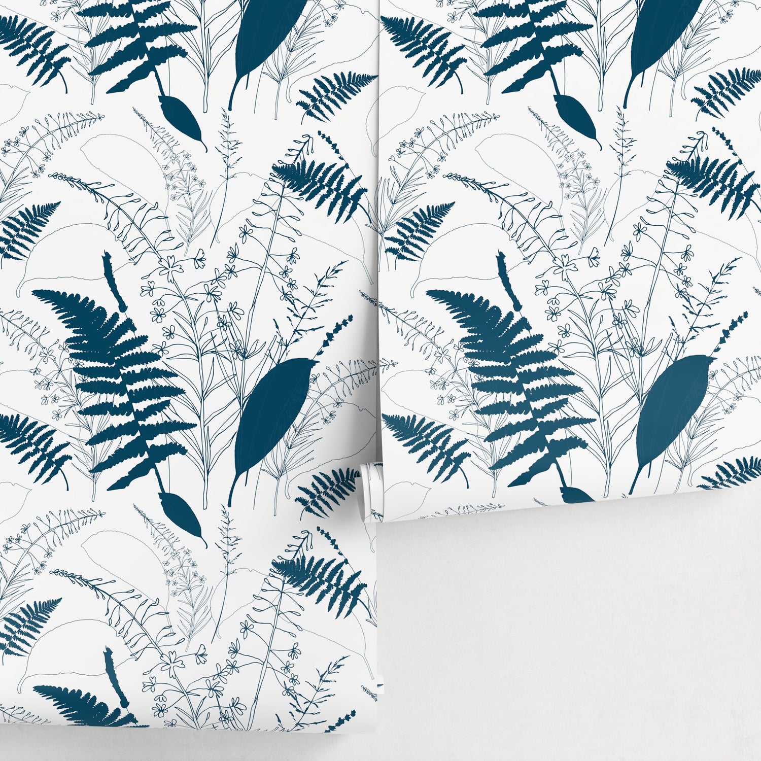 Removable Wallpaper Scandinavian Wallpaper Temporary Wallpaper Flowers Wallpaper Peel and Stick Wallpaper Wall Paper - D977