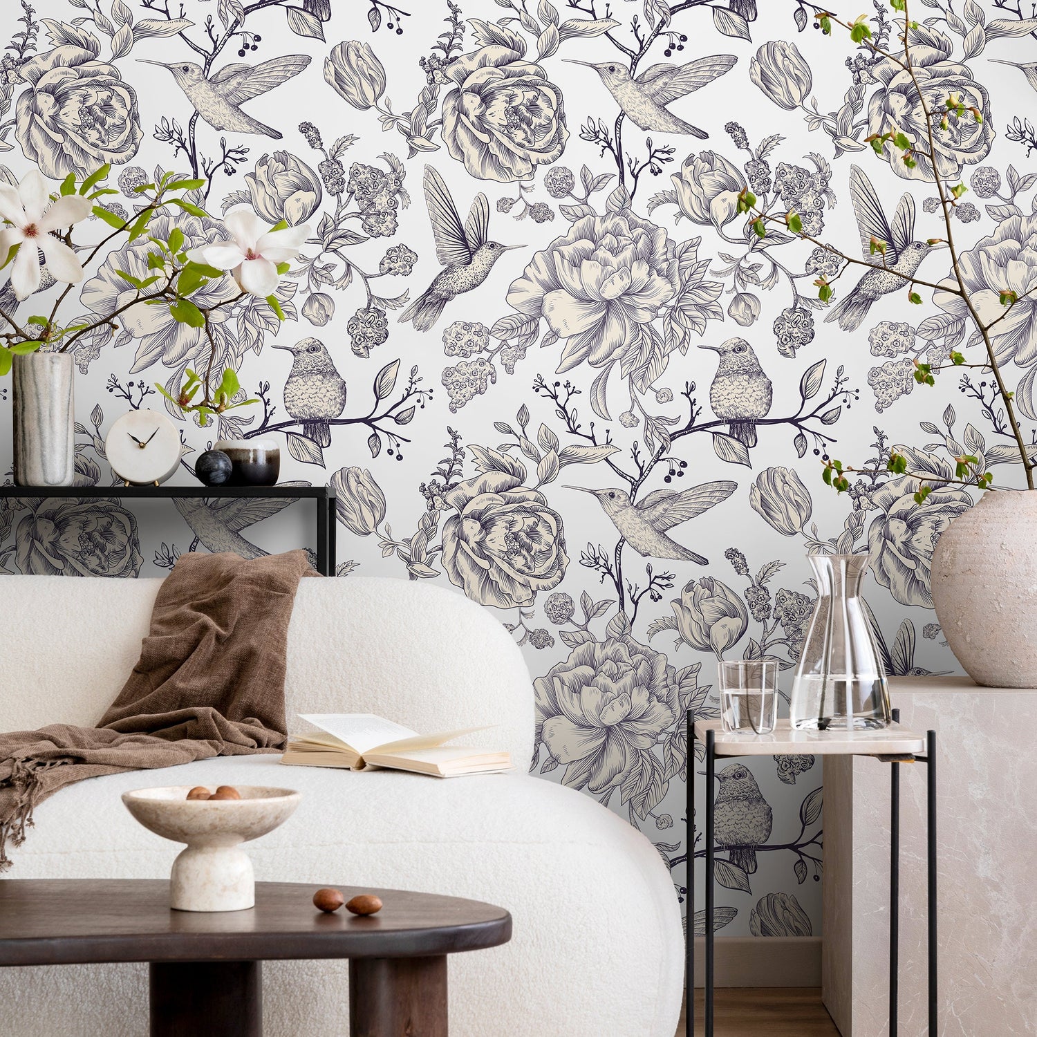 Removable Wallpaper Scandinavian Wallpaper Temporary Wallpaper Vintage Wallpaper Peel and Stick Wallpaper Wall Paper - A627