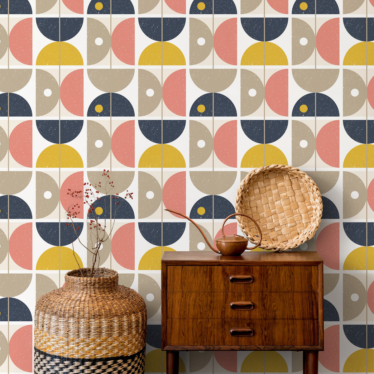 Removable Wallpaper Scandinavian Wallpaper Temporary Wallpaper Vintage Wallpaper Peel and Stick Wallpaper Wall Paper - A666