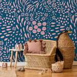 Removable Wallpaper Scandinavian Wallpaper Temporary Wallpaper Shapes Wallpaper Peel and Stick Wallpaper Wall Paper - A887