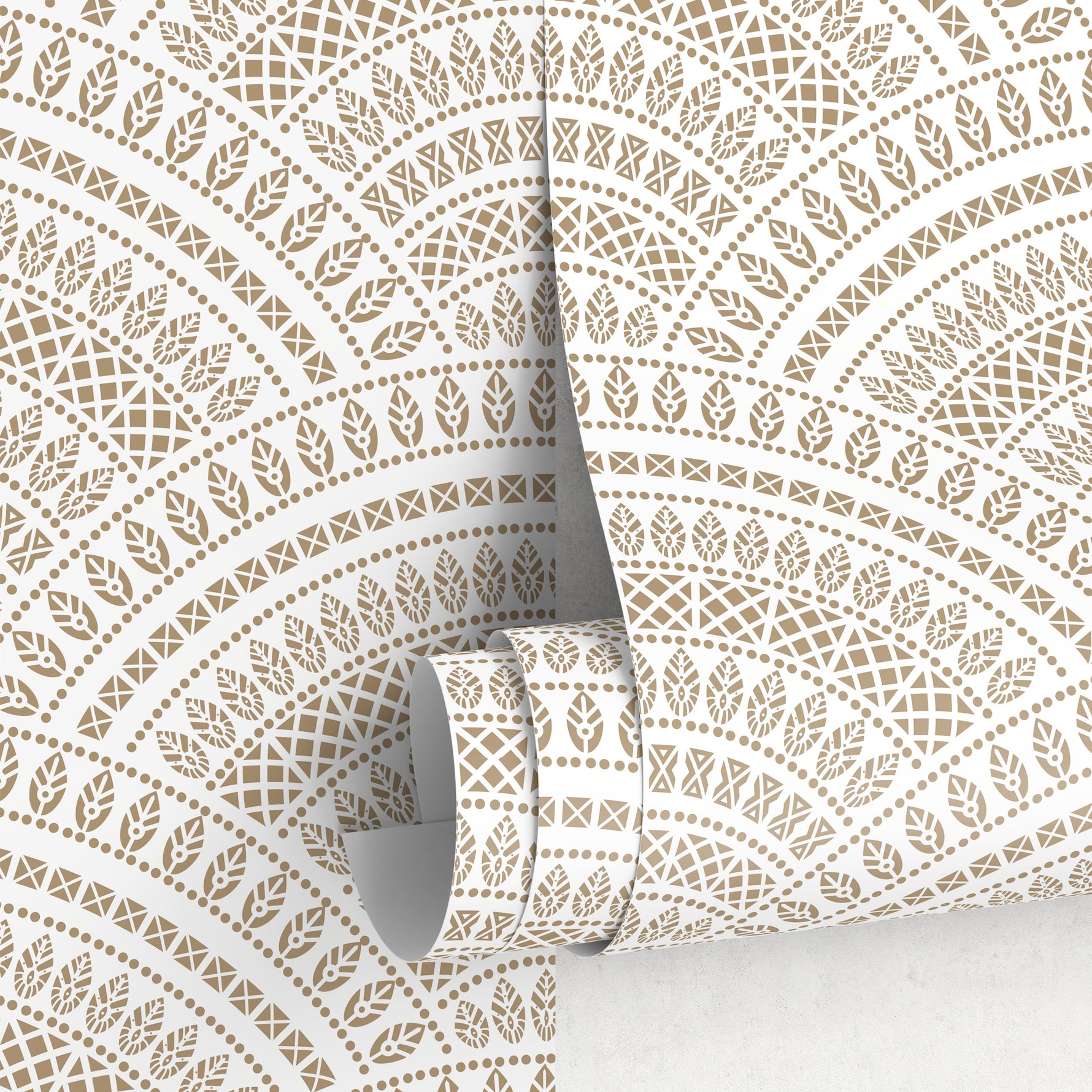 Elegant Geometric Lace Wallpaper - A140