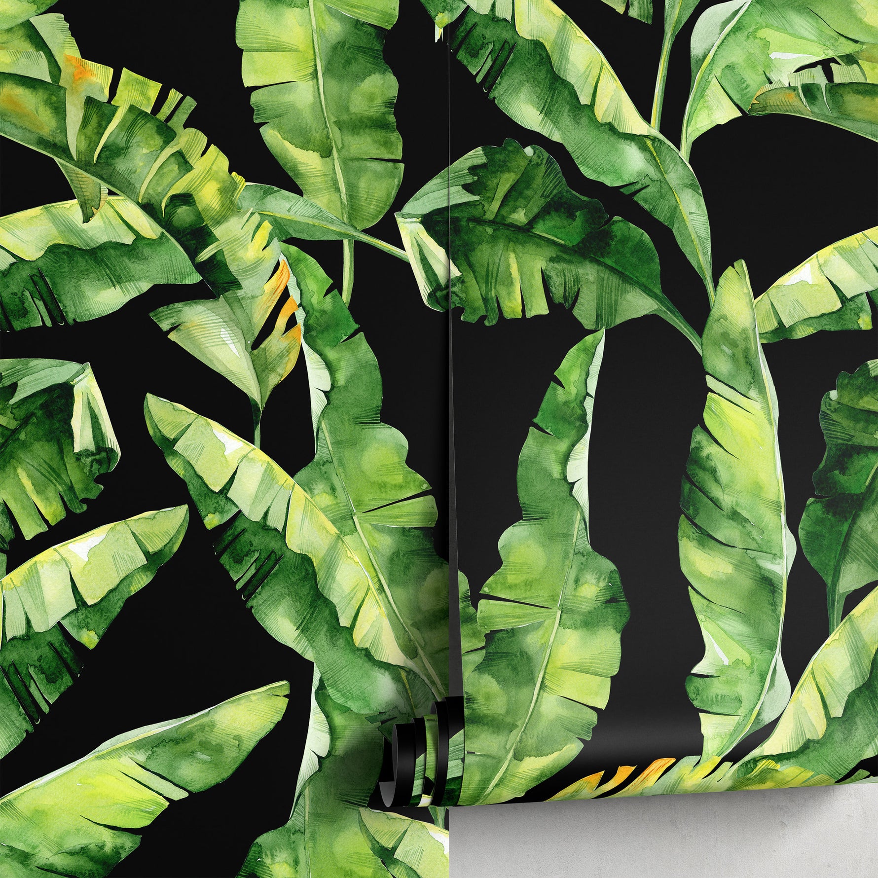 Wallpaper Peel and Stick Wallpaper Removable Wallpaper Home Decor Room Decor/ Tropical Banana Leaf Wallpaper, Jungle Leaves Wallpaper - A266