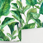 Wallpaper Peel and Stick Wallpaper Removable Wallpaper Temporary Wallpaper Home Decor Room Decor / Tropical Botanical Leaf - A205