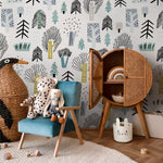 Removable Wallpaper Scandinavian Wallpaper Plants Wallpaper Peel and Stick Wallpaper Wall Paper - A675