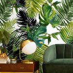 Wallpaper Peel and Stick Wallpaper Removable Wallpaper Home Decor Wall Art Wall Decor Room Decor / Tropical Jungle Leaves Wallpaper - A767