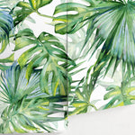 Monstera Wallpaper, Removable Wallpaper, Tropical Wallpaper, Tropical, Wallpaper, Jungle, Leaves Wallpaper, Jungle Wallcovering - A214