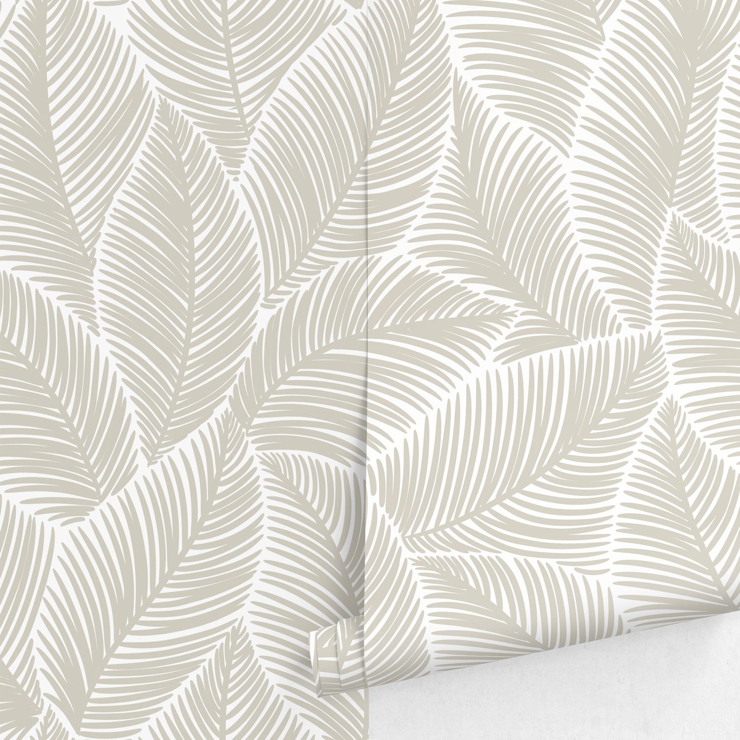 Removable Wallpaper, Scandinavian Wallpaper, Temporary Wallpaper, Minimalistic Wallpaper, Peel and Stick Wallpaper, Leaf Wallpaper - B521