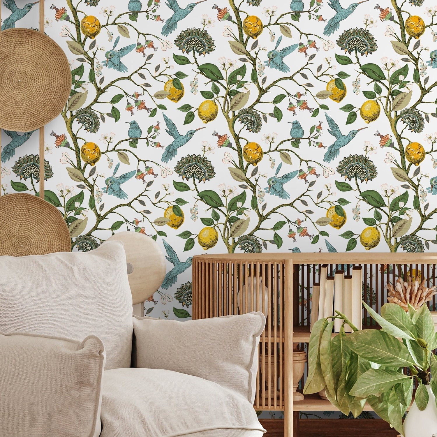 Removable Wallpaper Scandinavian Wallpaper Temporary Wallpaper Vintage Wallpaper Peel and Stick Wallpaper Wall Paper - A630