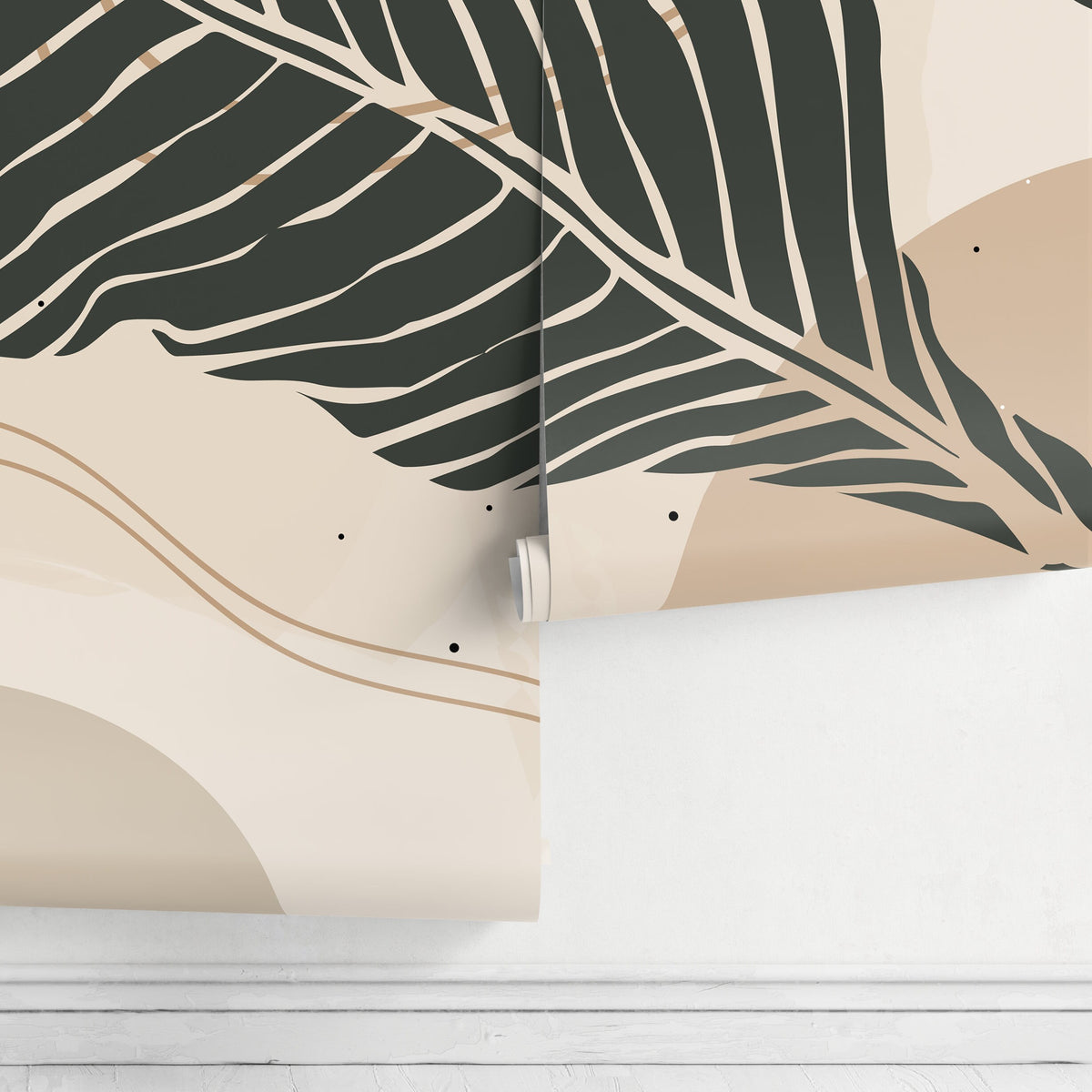 Tropical Leaf Elegance Wallpaper - B958