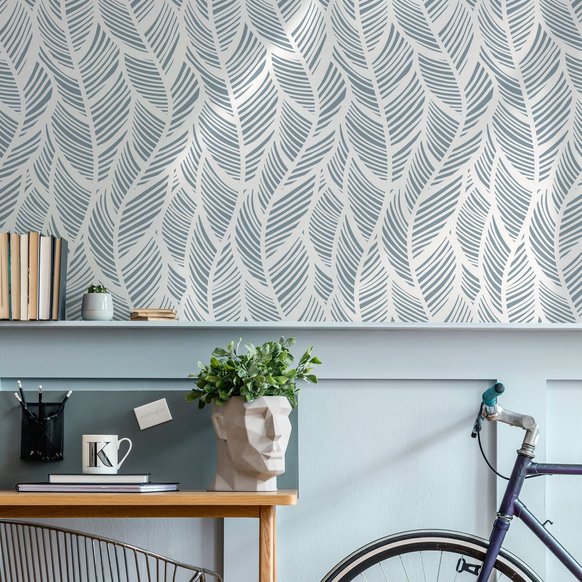 Leafy Elegance Wallpaper - A063