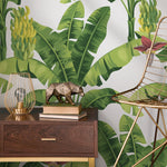 Wallpaper Peel and Stick Wallpaper Removable Wallpaper Home Decor Wall Art Wall Decor Room Decor / Banana Leaves Wallpaper - A207