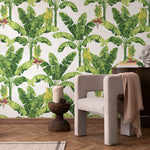 Wallpaper Peel and Stick Wallpaper Removable Wallpaper Home Decor Wall Art Wall Decor Room Decor / Banana Leaves Wallpaper - A207