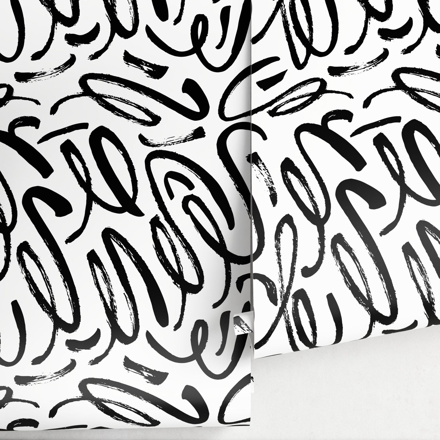 Removable Wallpaper Peel and Stick Wallpaper Wall Paper Wall Mural - Black and White Wallpaper - A589