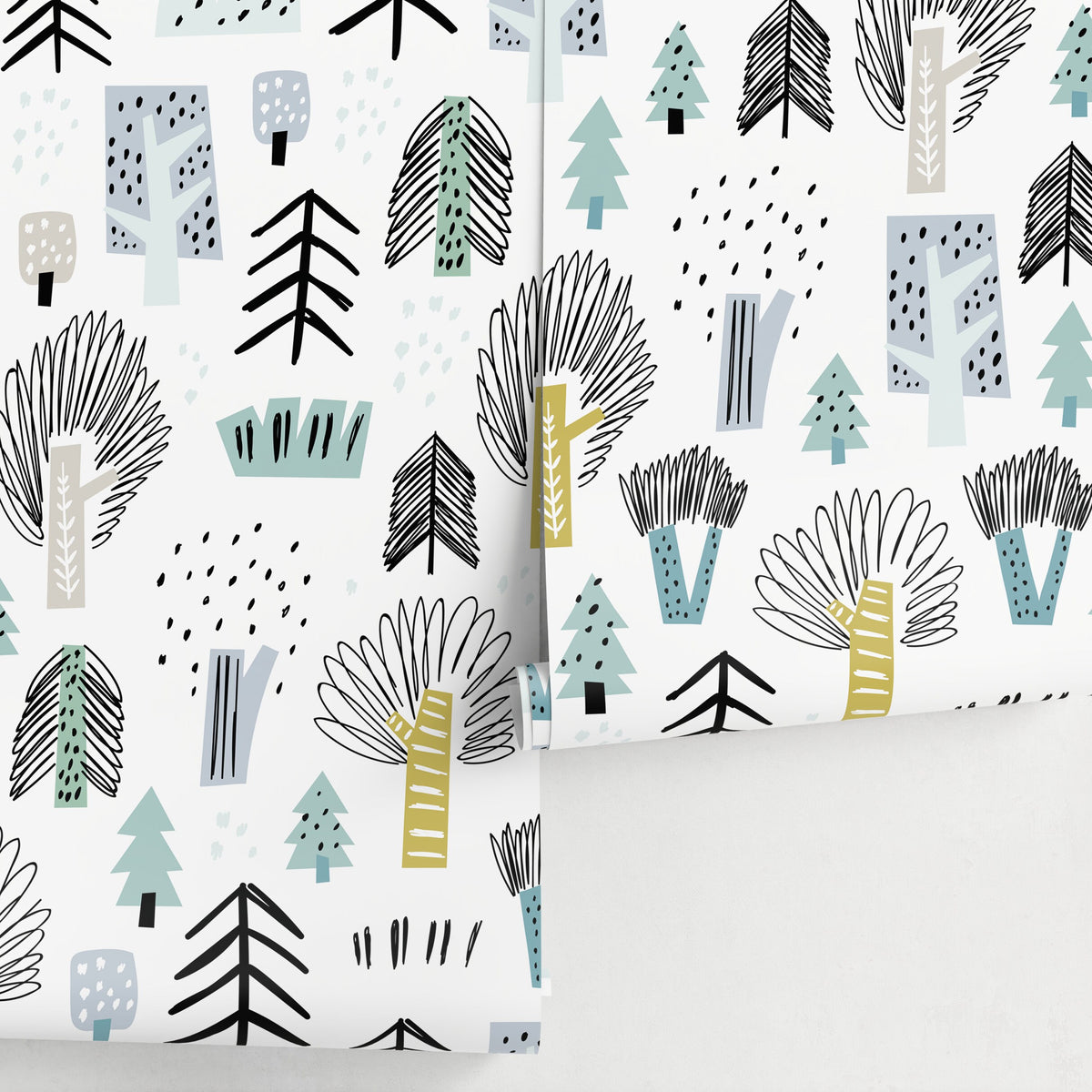 Removable Wallpaper Scandinavian Wallpaper Plants Wallpaper Peel and Stick Wallpaper Wall Paper - A675