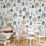 Removable Wallpaper Scandinavian Wallpaper Plants Wallpaper Peel and Stick Wallpaper Wall Paper - A675