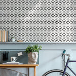 Minimal Wallpaper Removable Wallpaper Peel and Stick Wallpaper Wall Paper Wall Mural - Black and White Minimal Wallpaper - B252