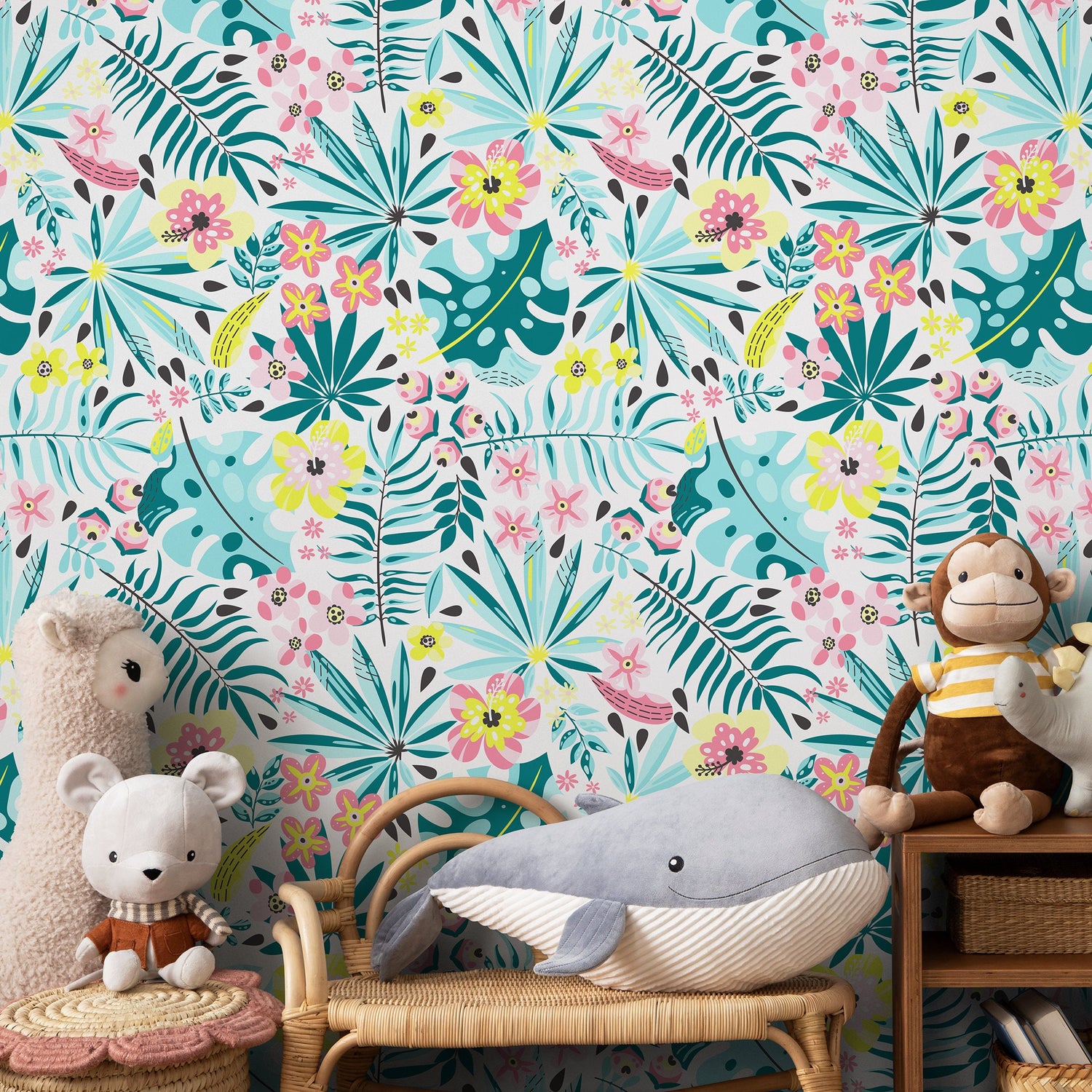 Removable Wallpaper Peel and Stick Wallpaper Wall Paper Wall Mural Temporary Wallpaper Wall Mural, Tropical Hawaiian - A831