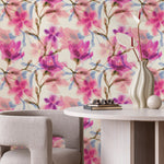 Floral Watercolor Bliss Wallpaper - A030