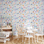 Wallpaper Peel and Stick Wallpaper Removable Wallpaper Home Decor Wall Art Wall Decor Room Decor / Cute Floral Wallpaper - D933