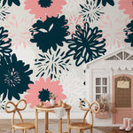 Hand Drawn Removable Wallpaper Scandinavian Wallpaper Temporary Wallpaper Contemporary Wallpaper Peel and Stick Wallpaper Wall Paper - B372