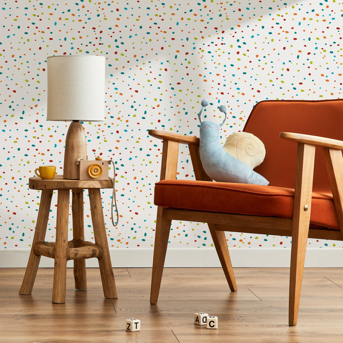 Wallpaper Peel and Stick Wallpaper Removable Wallpaper Home Decor Wall Decor Room Decor / Cute Sparkles Dots Kids Wallpaper - B069